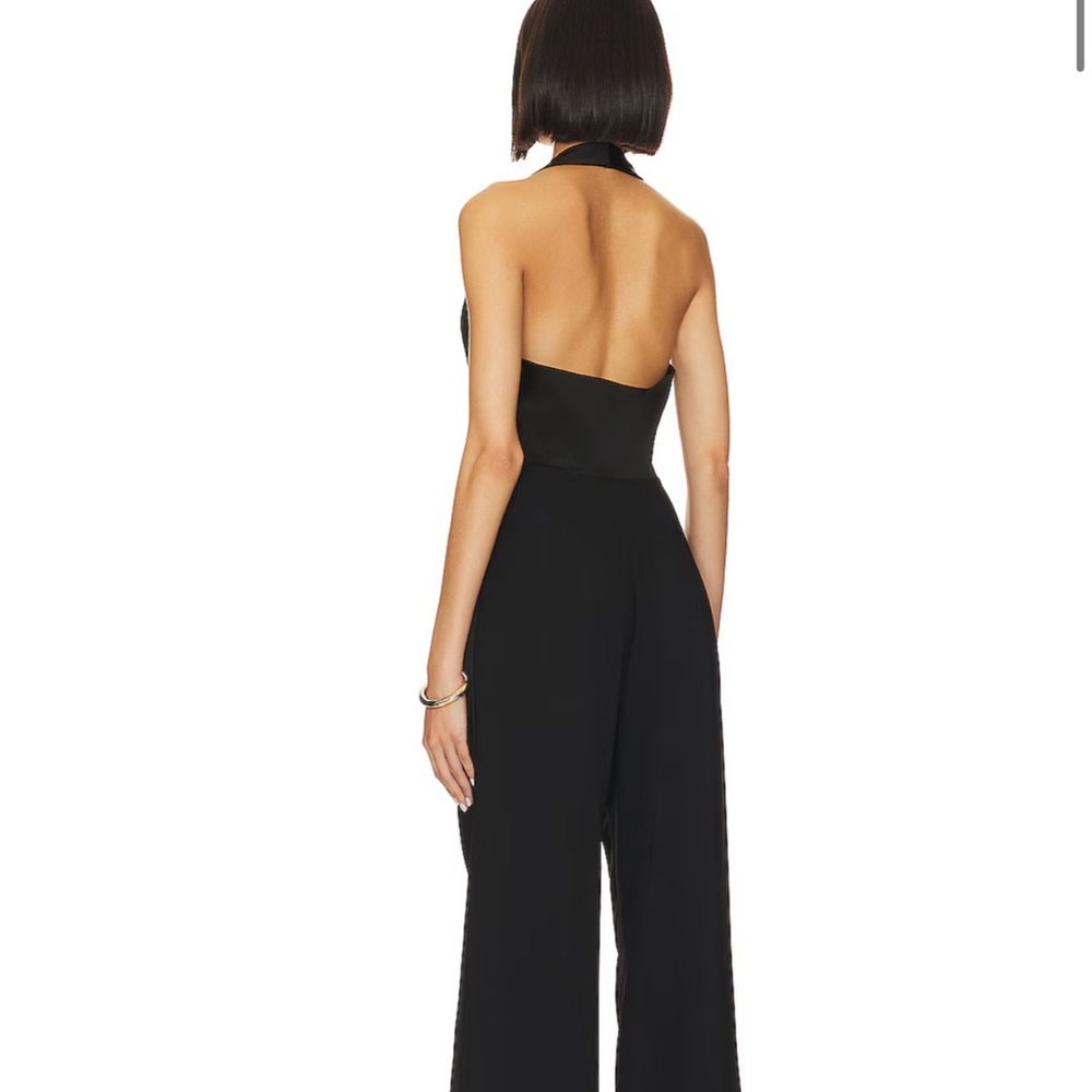 Amanda Uprichard Black Halter Jumpsuit - Picture 5 of 6